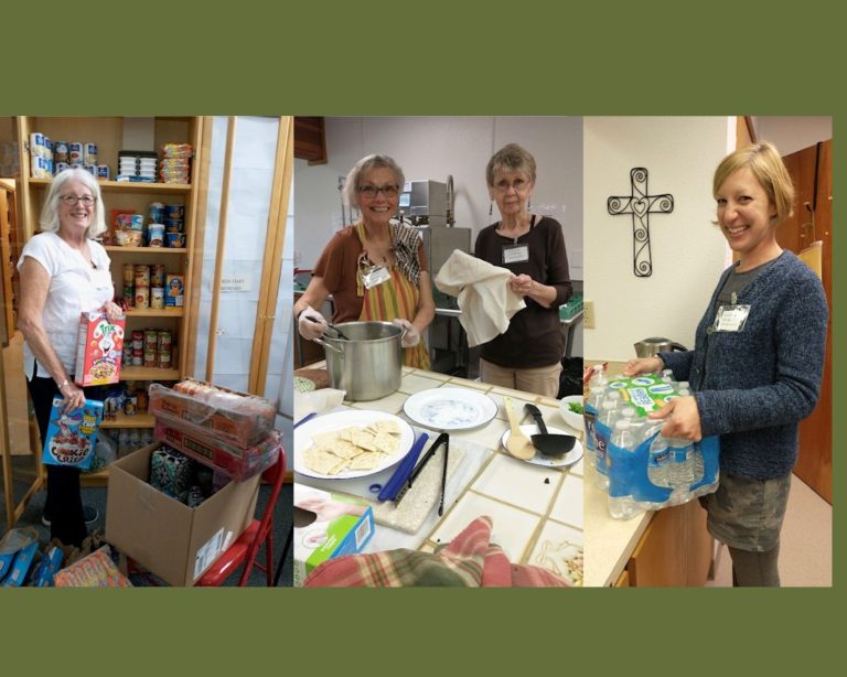 Volunteers and guests at Faith&rsquo;s Monday outreach program